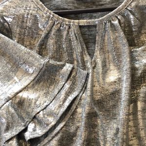Silver lame top